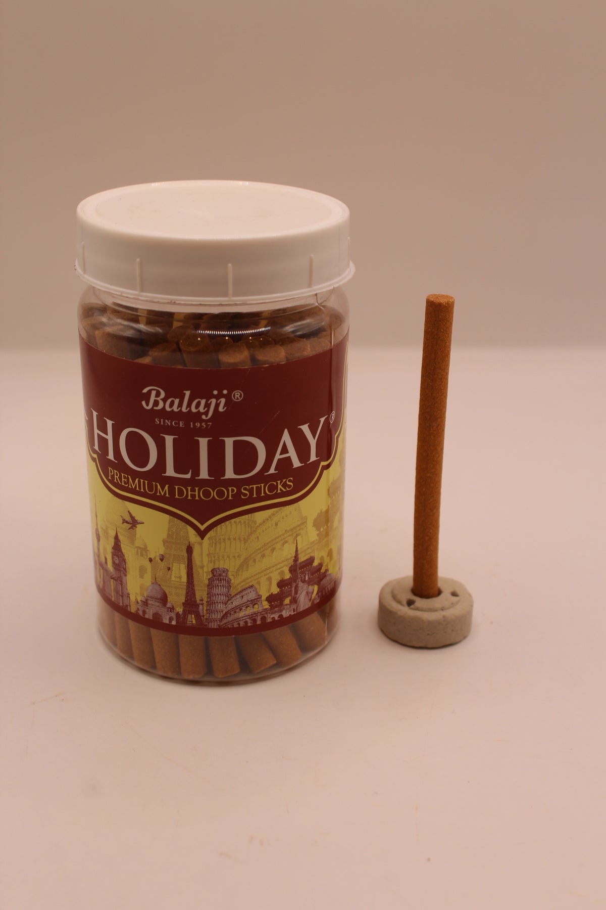 Balaji Holiday dhoop stick on its stand