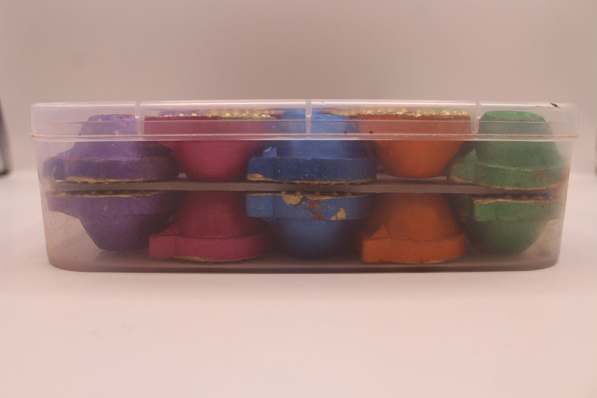 Clay diya box set, side of box