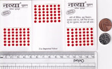 Load image into Gallery viewer, Coloured Bindi round Forehead Tika, Face Jewels Body Art Bollywood Bindis Self Adhesive Stickers Clinically Tested Safe for Skin - Size 3 to Size 10