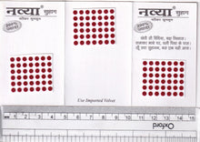Load image into Gallery viewer, Coloured Bindi round Forehead Tika, Face Jewels Body Art Bollywood Bindis Self Adhesive Stickers Clinically Tested Safe for Skin - Size 3 to Size 10