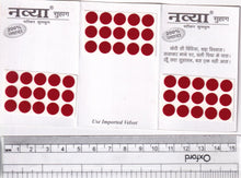 Load image into Gallery viewer, Coloured Bindi round Forehead Tika, Face Jewels Body Art Bollywood Bindis Self Adhesive Stickers Clinically Tested Safe for Skin - Size 3 to Size 10