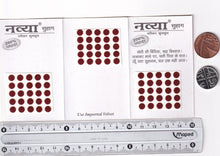 Load image into Gallery viewer, Coloured Bindi round Forehead Tika, Face Jewels Body Art Bollywood Bindis Self Adhesive Stickers Clinically Tested Safe for Skin - Size 3 to Size 10