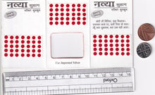 Load image into Gallery viewer, Coloured Bindi round Forehead Tika, Face Jewels Body Art Bollywood Bindis Self Adhesive Stickers Clinically Tested Safe for Skin - Size 3 to Size 10
