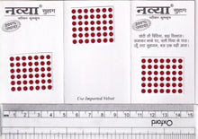 Load image into Gallery viewer, Coloured Bindi round Forehead Tika, Face Jewels Body Art Bollywood Bindis Self Adhesive Stickers Clinically Tested Safe for Skin - Size 3 to Size 10