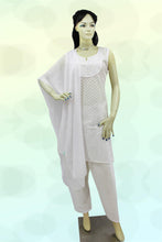 Load image into Gallery viewer, Women's Salwar Kamiz Suit Chikankari White Ladies Kurti and Pant Set