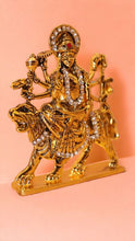 Load image into Gallery viewer, Goddess Ambaji Maa Durga Sitting Idol Statue Gold