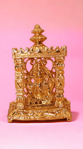 Ganesh Bhagwan Ganesha Statue Ganpati for Home Decor(2cm x 1.5cm x 1cm) Gold