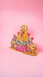 Ganesh Bhagwan Ganesha Statue Ganpati Home Decor(2.3cm x 2.8cm x 0.5cm) Mixcolor