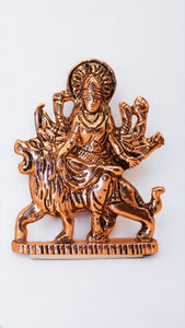 Goddess Ambaji Maa Durga Sitting Idol Statue Gold