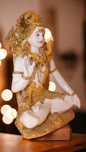 Lord Shiva Shankar Statue Bhole Nath Murti Home Decor(9cm x 5cm x 3.5cm) Silver
