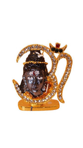 Lord Shiva Shankar Statue Bhole Nath Murti Home Decor( 1.8cm x1.5cm x0.5cm) Gold