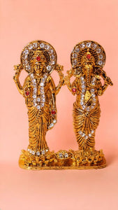 Laxmi Ganesh Idol Statue showpiece Decoration for Home Gold