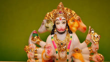 Load image into Gallery viewer, Lord Panchmukhi Hanuman Idol Bajrang Bali Murti (9cm x 5.5cm x 3cm) White