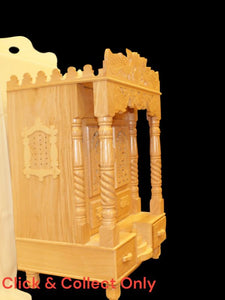 Wooden Temple,Mandir,Hand made temple,Office & Home Temple Yellow