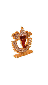 Ganesh Bhagwan Ganesha Statue Ganpati for Home Decor(1.5cm x 1cm x 0.5cm) Gold