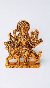 Goddess Ambaji Maa Durga Sitting Idol Statue Gold