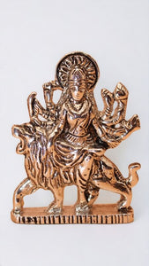 Goddess Ambaji Maa Durga Sitting Idol Statue Gold