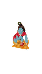 Lord Krishna,Bal gopal Statue,Home,Temple,Office decore(2.2cm x1.5cm x0.5cm) Red