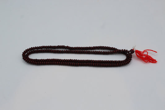 Red sandalwood mala, small beads