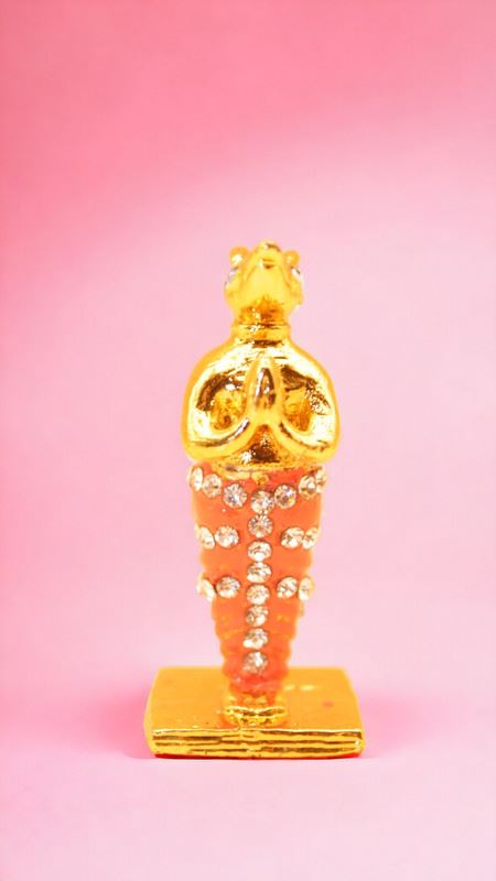 Mushakraj Lord Ganesha Statue for Diwali Gift Showpiece Gold