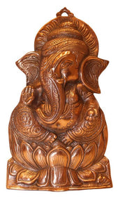 GANESH WALL HANGING & TABLE SHOWPIECE FIGURINE STATUE FOR HOME DECOR Copper