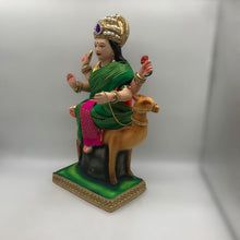Load image into Gallery viewer, Ambe maa,Ambaji, Durga ma, Bengali Durga ma statue,idol,murti,mud idol Green