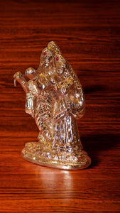 Radhe Krishna Idol of Eternal Love, Harmony Size LxWxD: 6cm x 3.5cm x 2cm silver