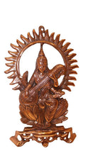 Load image into Gallery viewer, Saraswati WALL HANGING &amp; TABLE SHOWPIECE FIGURINE STATUE FOR HOME DECOR Copper