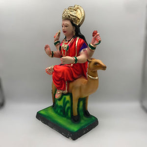 Ambe maa,Ambaji, Durga ma, Bengali Durga ma statue,idol,murti,mud idol Orange