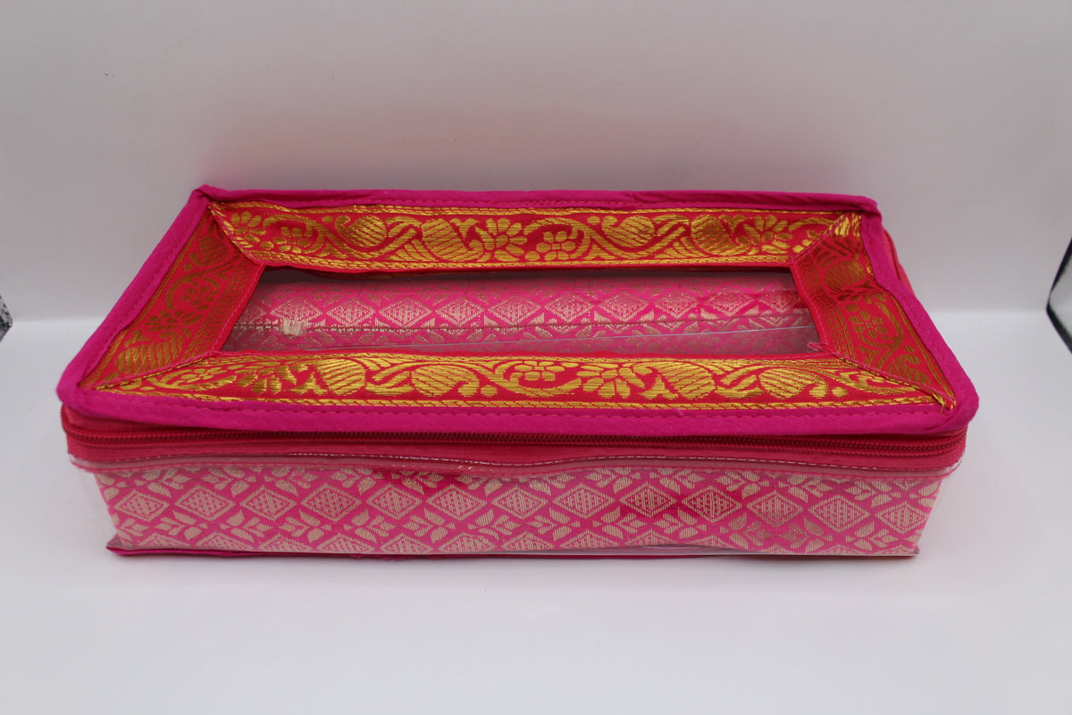 Pink bangle box with 2 rolls