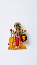 Load image into Gallery viewer, Goddess Ambaji Maa Durga Sitting Idol Statue Gold