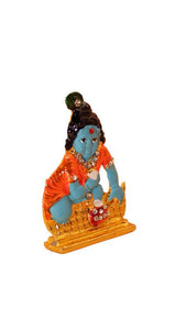 Lord Krishna,Bal gopal Statue Temple,Office decore (2.2cm x1.5cm x0.5cm) Orange