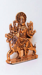 Goddess Ambaji Maa Durga Sitting Idol Statue Gold