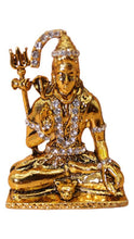 Load image into Gallery viewer, Lord Shiva Shankar Statue Bhole Nath Murti Home Decor ( 3cm x 2cm x 1cm) Gold