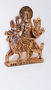 Goddess Ambaji Maa Durga Sitting Idol Statue Gold