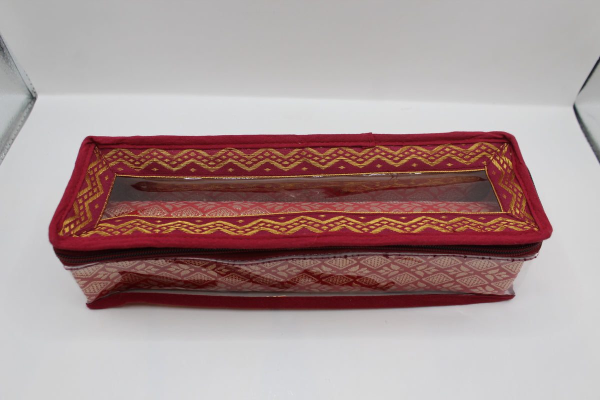 Maroon bangle box with 1 roll