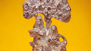 Radha Krishna Idol Showpiece Murti Gifts Home Decor( 7cm x 5cm x 3cm) Silver