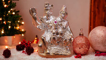 Load image into Gallery viewer, Silver Shiv Parivar Shankar Parvati Ganesha Family Idol (3.5cm x2.9cm x1.5cm)
