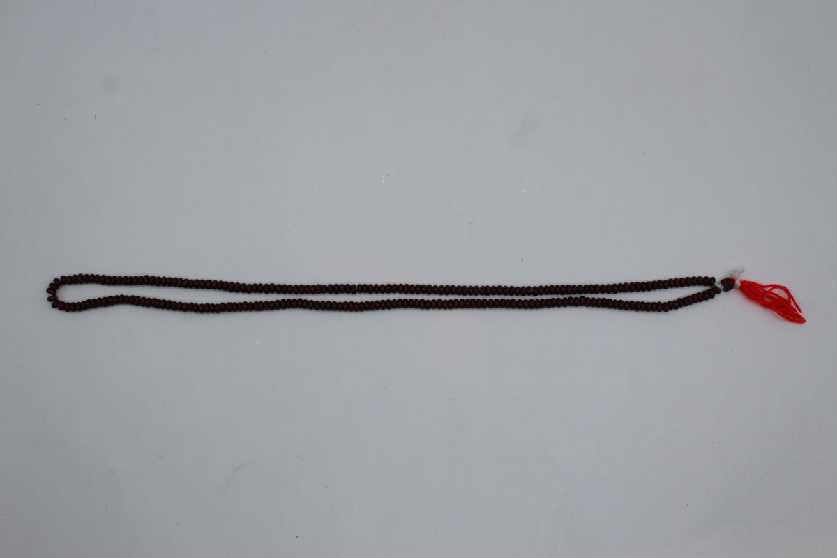 Red sandalwood mala, small beads