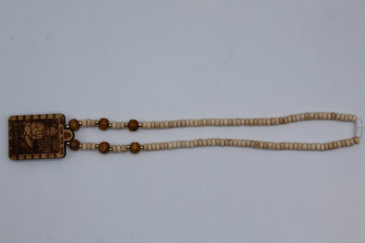 Sita Ram necklace with tulsi beads