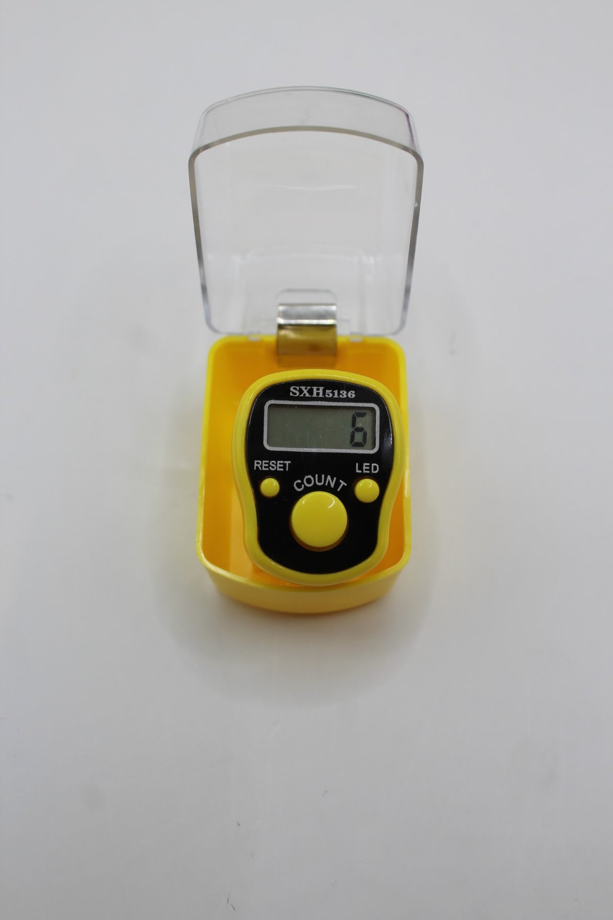 Digital finger counter for jaap, yellow colour