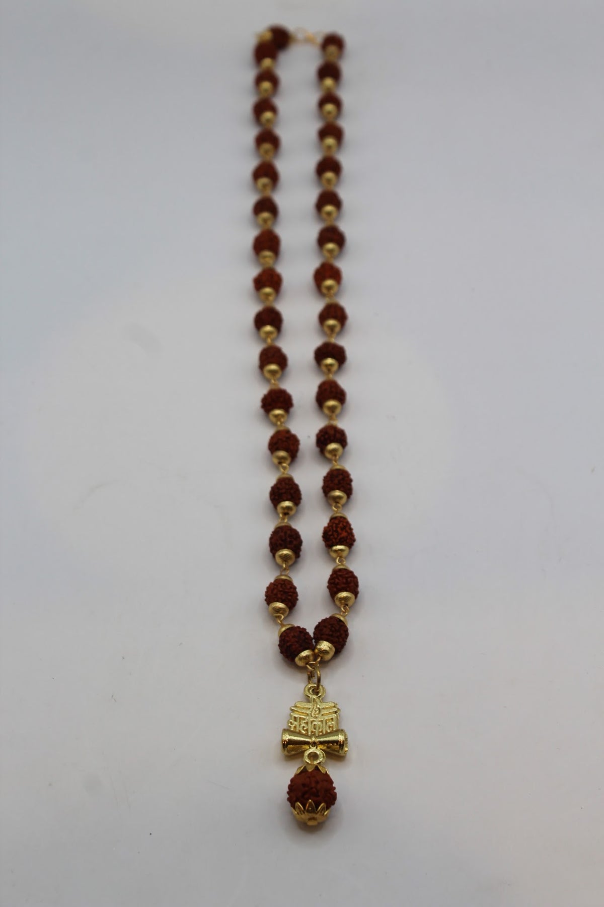 Rudraksh necklace with damaru