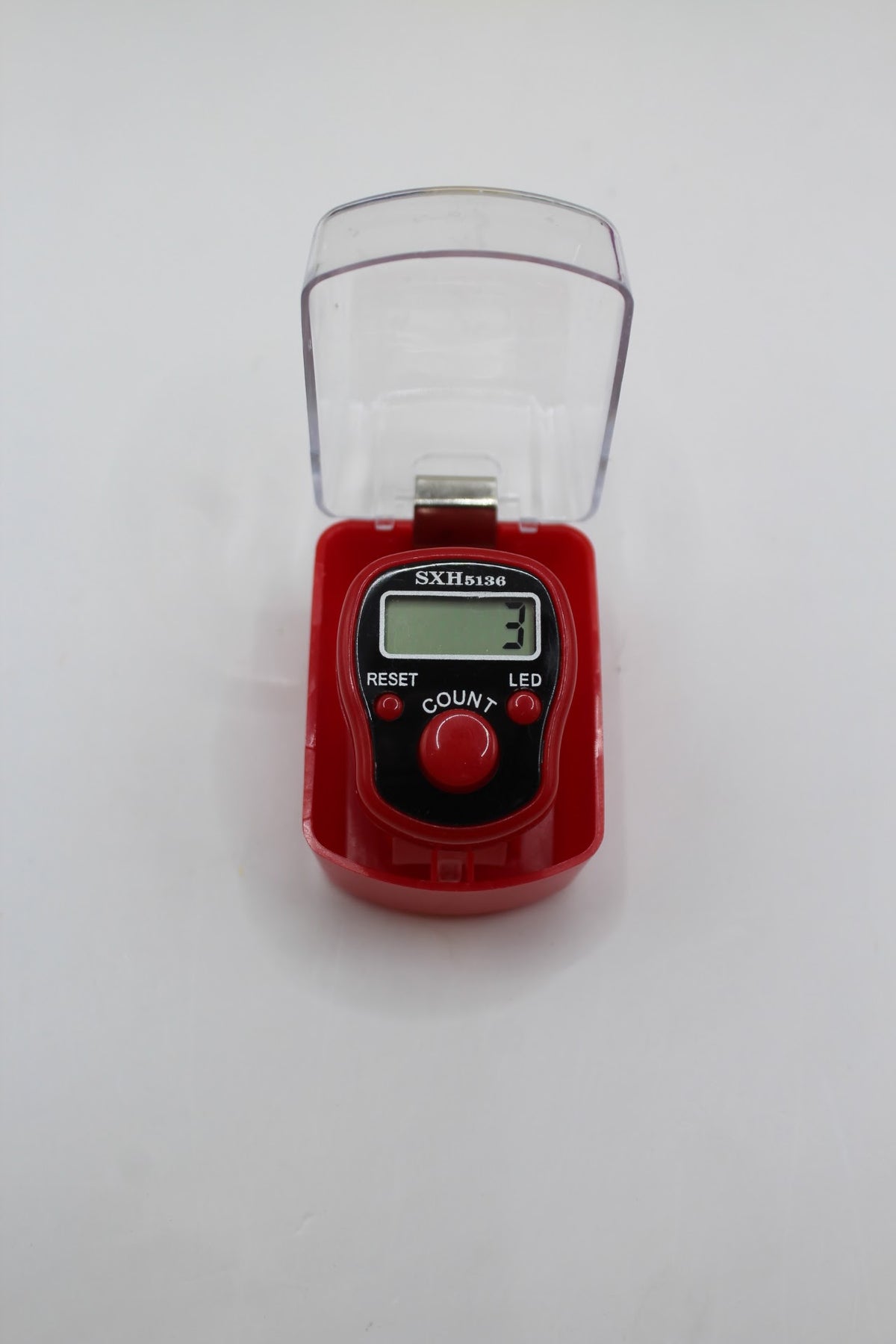 Digital finger counter for jaap, red colour