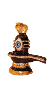 Shivling Idol Murti for Daily Pooja Purpose ( 3cm x 2.3cm x 0.8cm) Gold