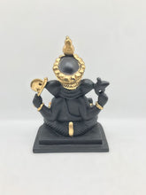 Load image into Gallery viewer, Ganesh Ganesha Ganpati Ganapati Hindu God Hindu God Ganesh fiber idol Black