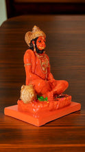 Load image into Gallery viewer, Lord Bahubali Hanuman Idol Bajrang Bali Murti (6cm x 4.4cm x 3.3cm) Orange