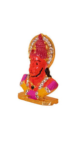 Lord Bahubali Hanuman Idol Bajrang Bali Murti (2cm x 1.5cm x 0.5cm) Orange