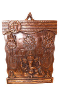 Load image into Gallery viewer, GANESH WALL HANGING SHOWPIECE FIGURINE STATUE FOR HOME DECOR Copper