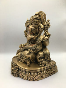 Ganesh Ganesha Ganpati Ganapati Hindu God Hindu God Ganesh fiber idol Brass