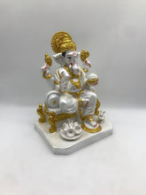 Load image into Gallery viewer, Ganesh Ganesha Ganpati Ganapati Hindu God Hindu God Ganesh fiber idol White